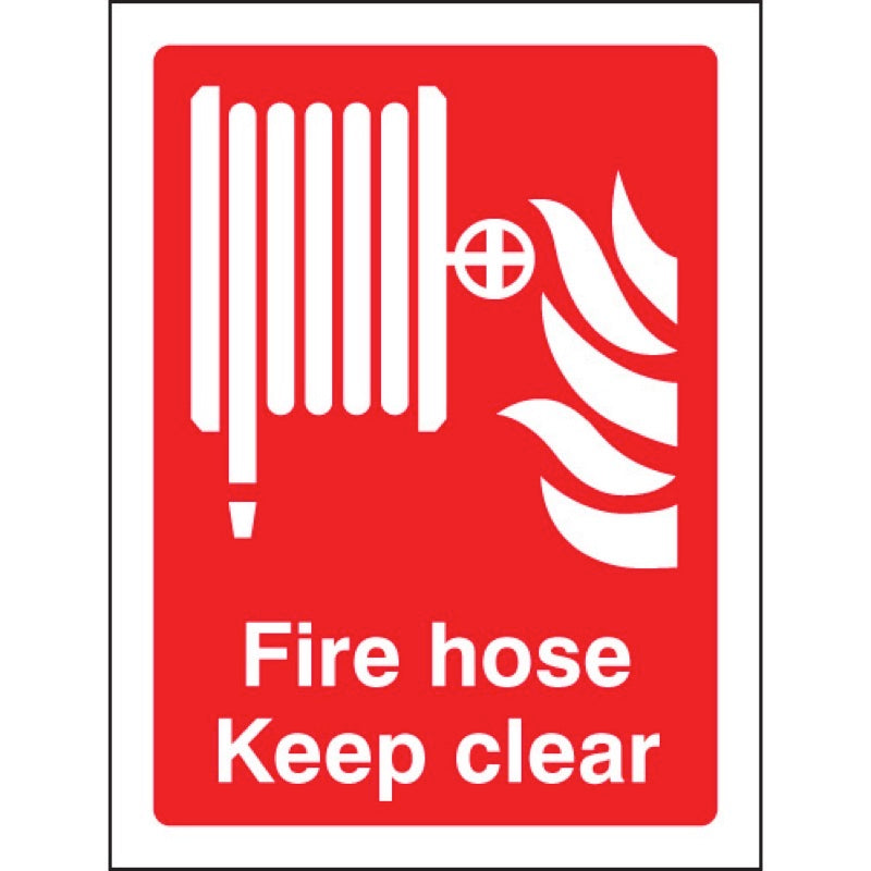 Fire hose keep clear