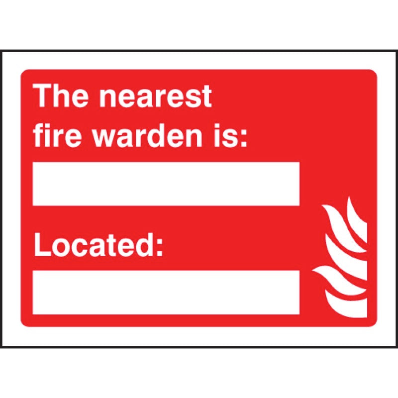 The nearest fire warden is