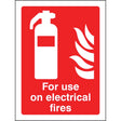 For use on electrical fires