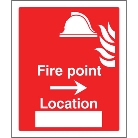 Fire point arrow right location