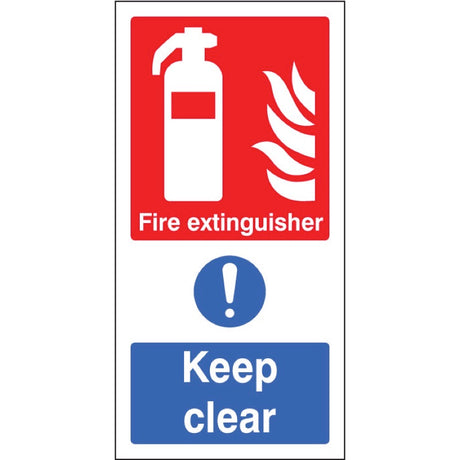 Fire extinguisher keep clear (multi purpose)