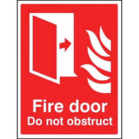 Fire door Do not obstruct