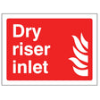 Dry riser inlet