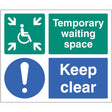 Temporary waiting space keep clear