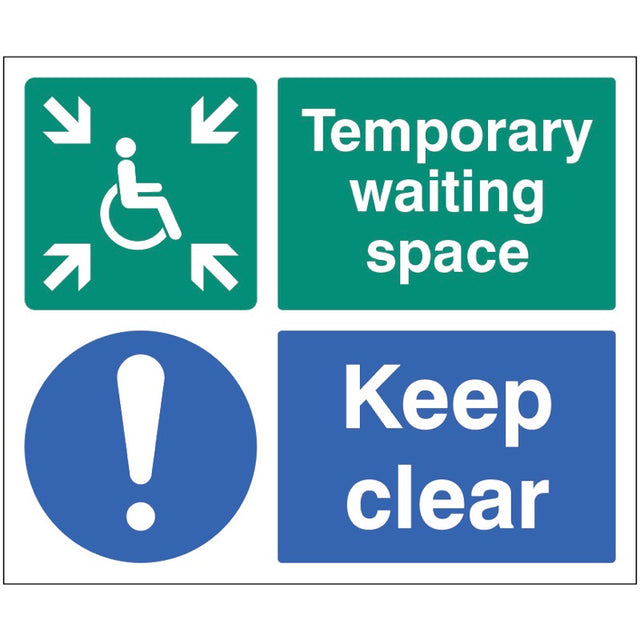 Temporary waiting space keep clear