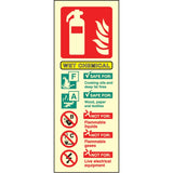 Wet chemical fire extinguisher identification