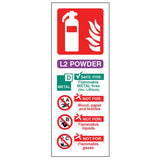 L2 powder extinguisher identification