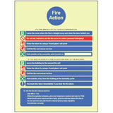 Action notice for housing with communal fire alarm and simultaneous evacuation strategy