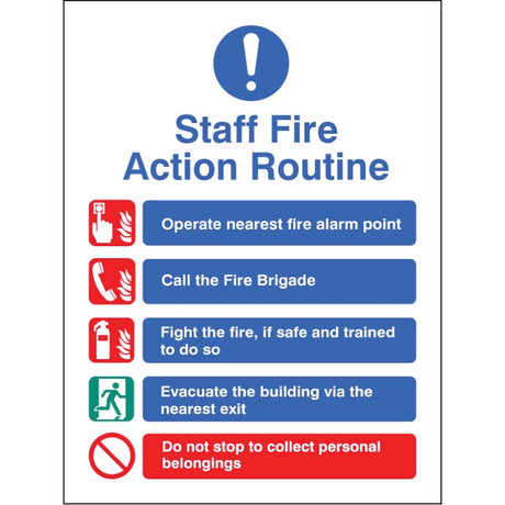 Staff fire action routine