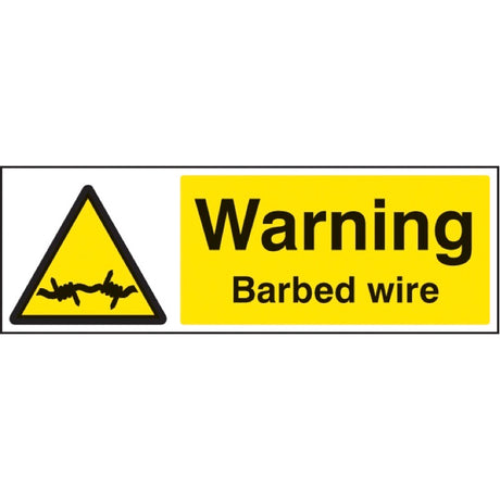 Warning barbed wire