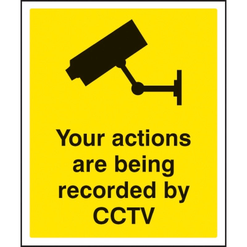 Your actions are being recorded by CCTV