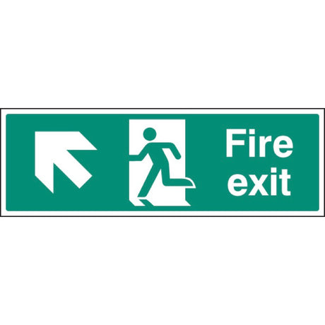 Fire exit arrow up left