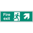 Fire exit arrow up right