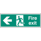 Fire exit arrow left