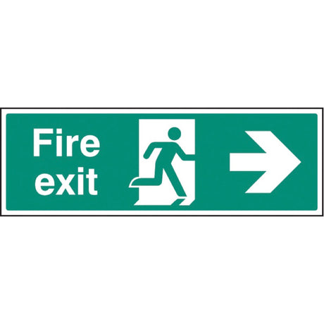 Fire exit arrow right