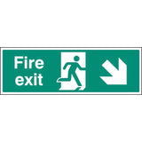 Fire exit - down and right