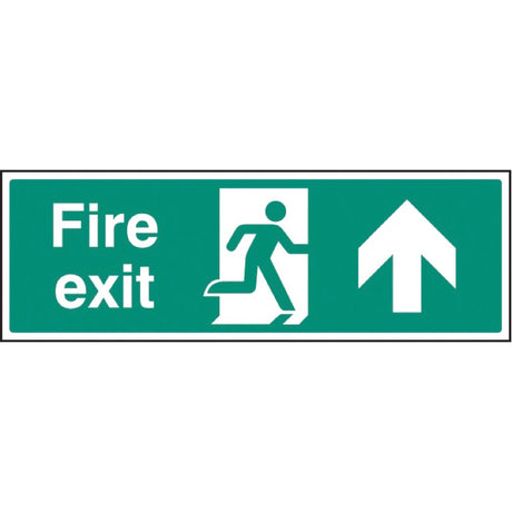 Fire exit arrow straight on