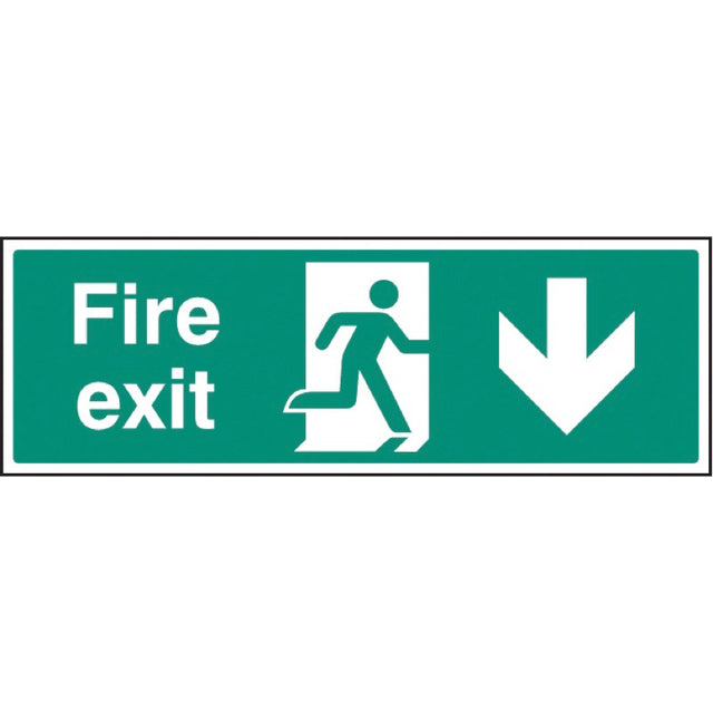 Fire exit arrow down