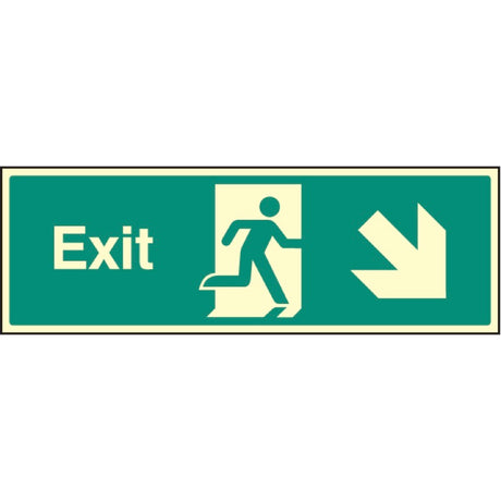 Exit - down and right