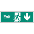 Exit arrow down