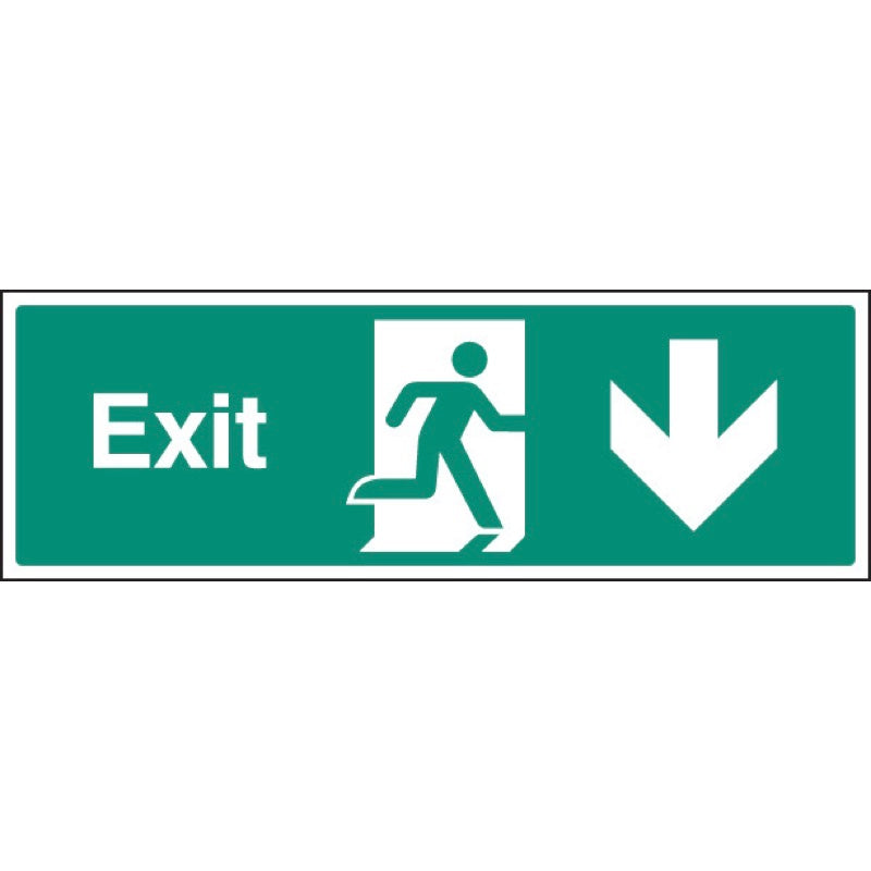 Exit arrow down