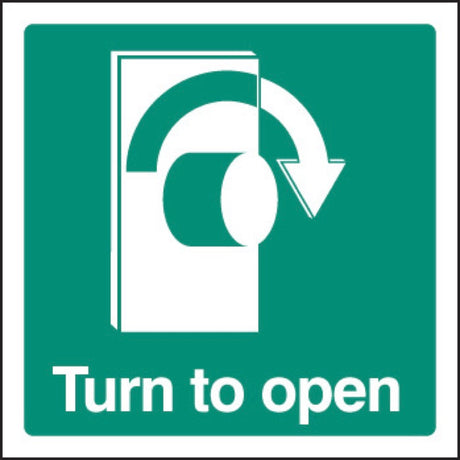 Turn to open - right