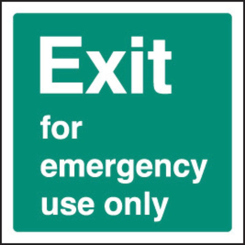 Exit emergency use