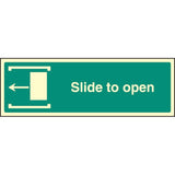 Slide to open left