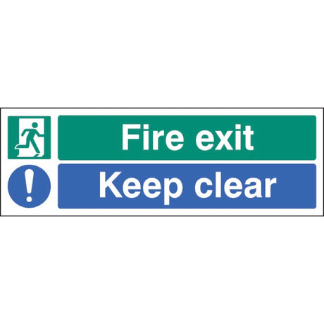 Fire exit keep clear