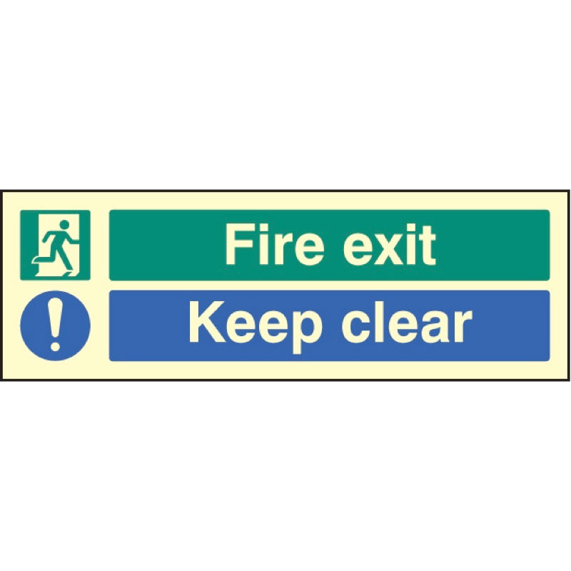 Fire exit keep clear