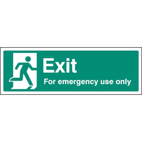 Exit for emergency use only