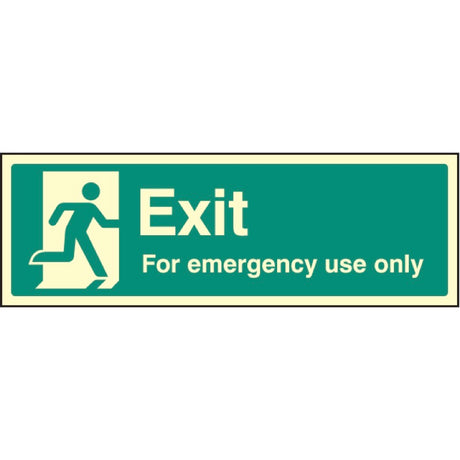 Exit for emergency use only