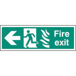 Fire exit arrow left HTM