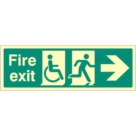 Disabled fire exit Right