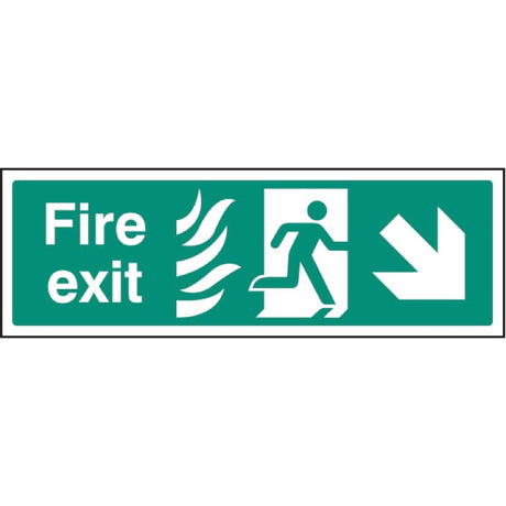 Fire exit - arrow down right HTM