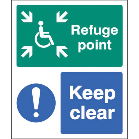 Refuge point keep clear