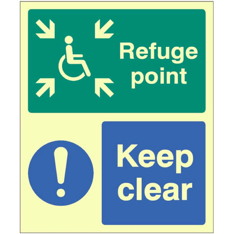 Refuge point keep clear