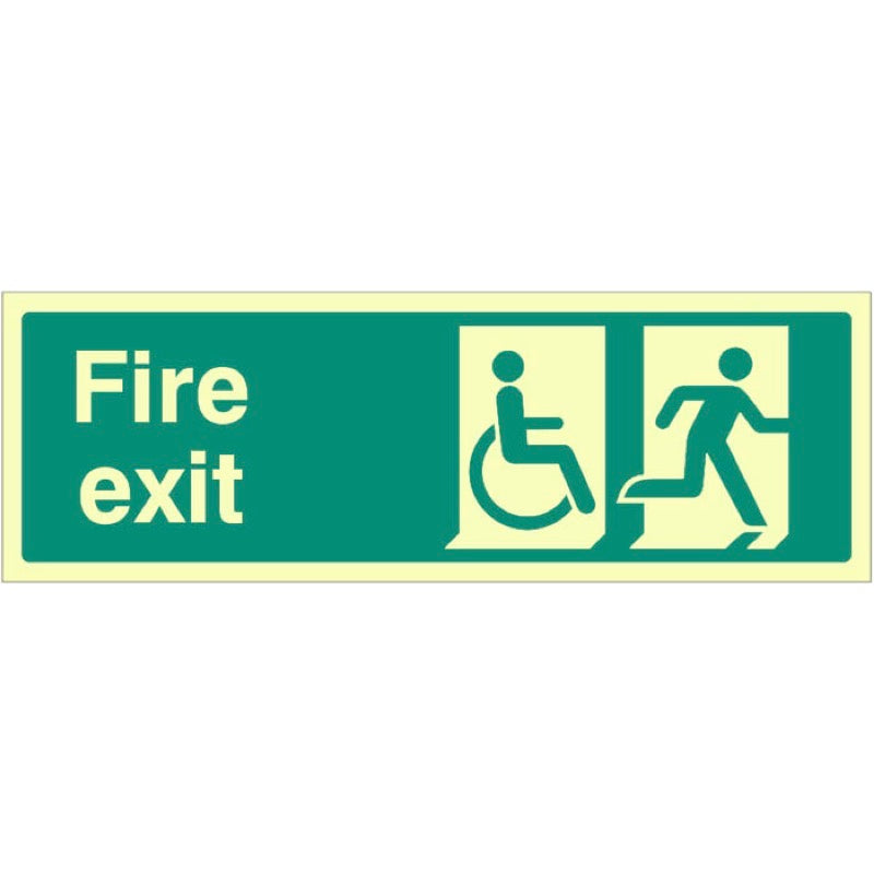 Disabled final fire exit