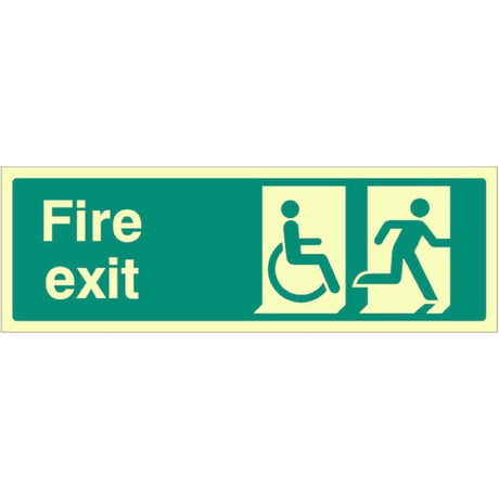 Disabled final fire exit