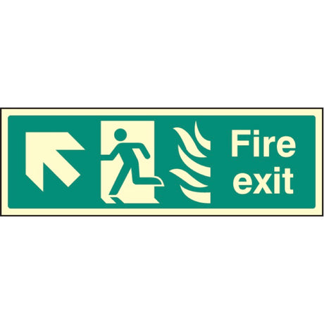 Fire exit - arrow up left HTM