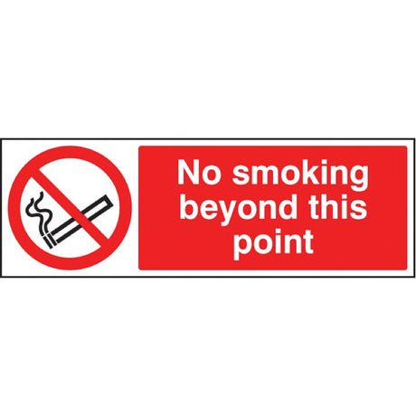 No smoking beyond this point