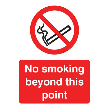 No smoking beyond this point