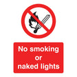 No smoking or naked lights