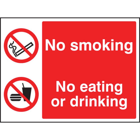 No smoking, no eating, no drinking