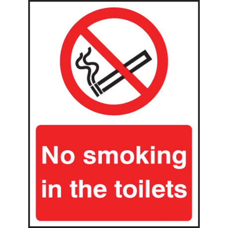 No smoking in the toilets