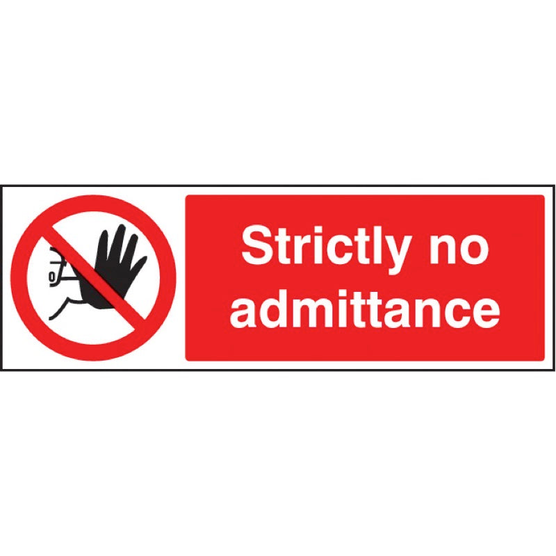 Strictly no admittance