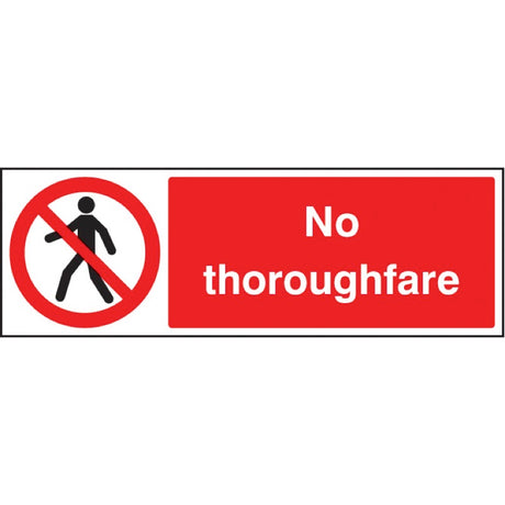 No thoroughfare