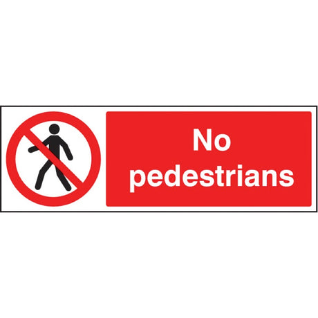 No pedestrians