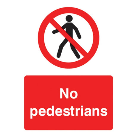 No pedestrians