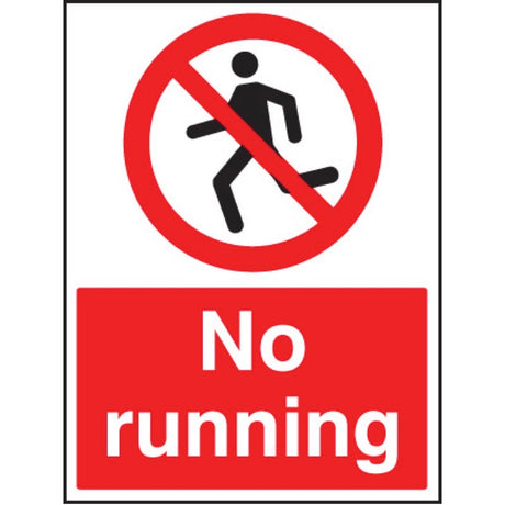 No running